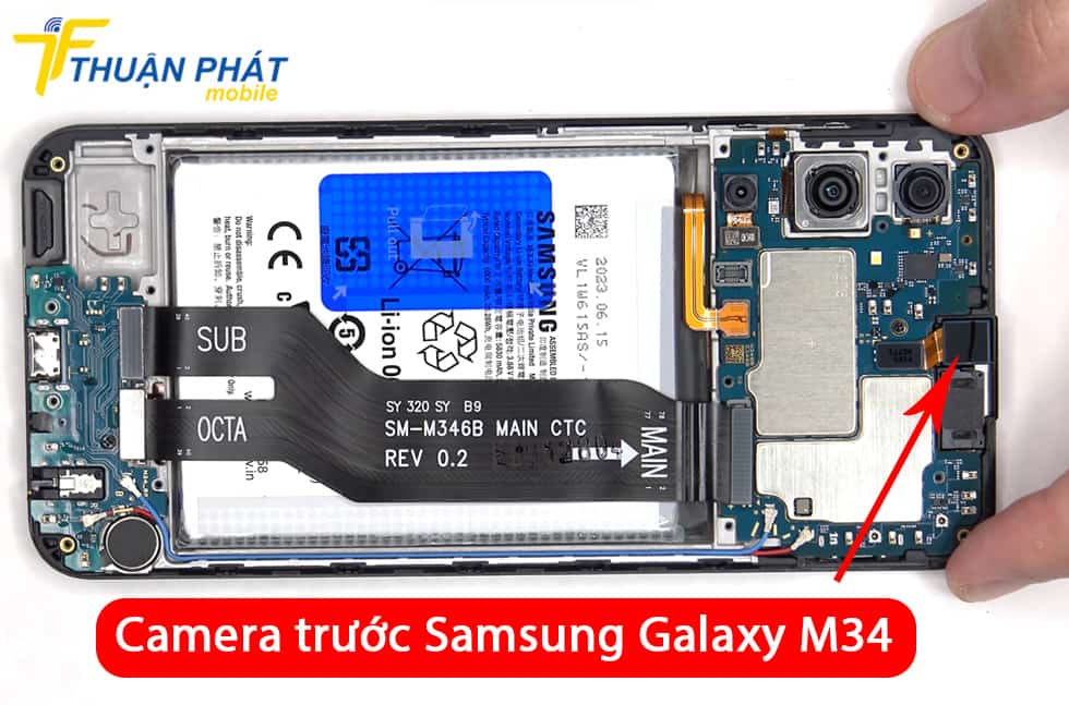 Camera trước Samsung Galaxy M34