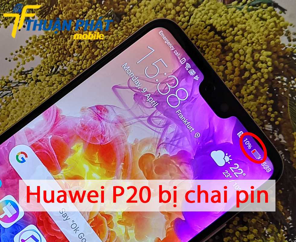 Huawei P20 bị chai pin