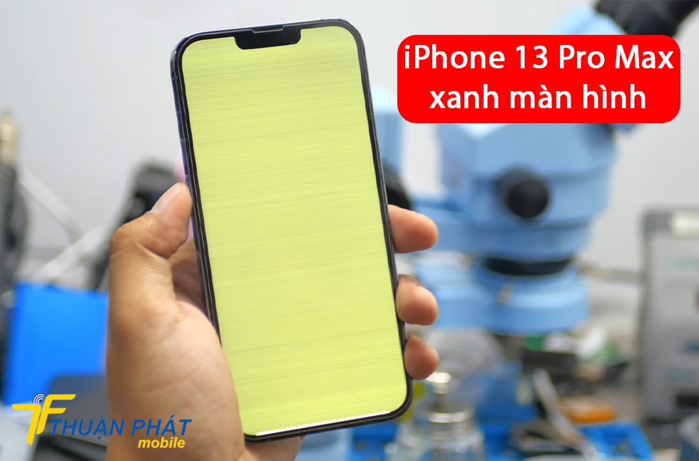 iPhone 13 Pro Max xanh màn hình