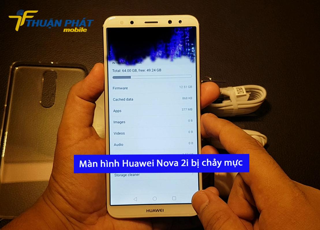 Màn hình Huawei Nova 2i bị chảy mực