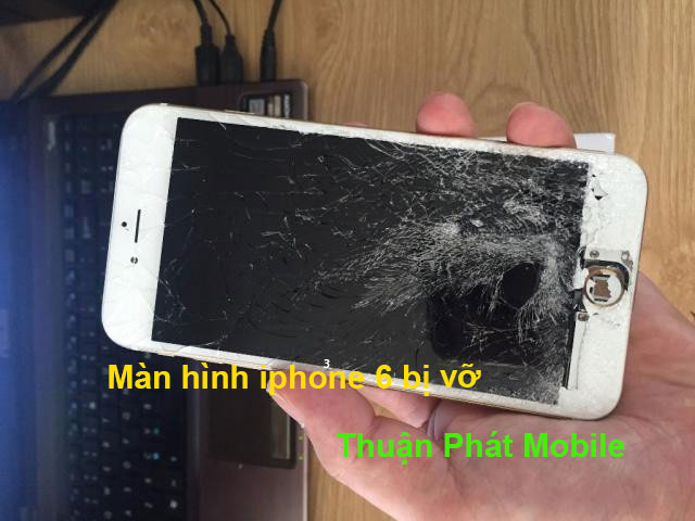 Màn hình iphone 6 chính hãng bị vỡ