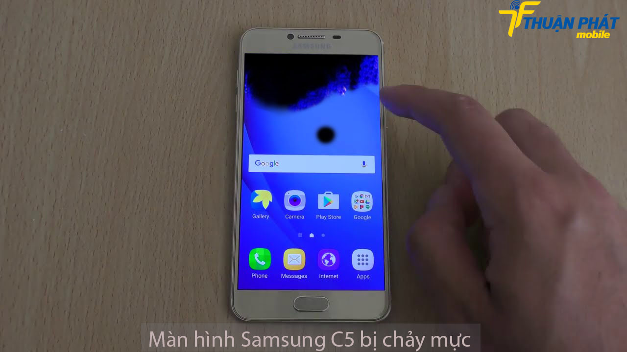 Màn hình Samsung C5 bị chảy mực