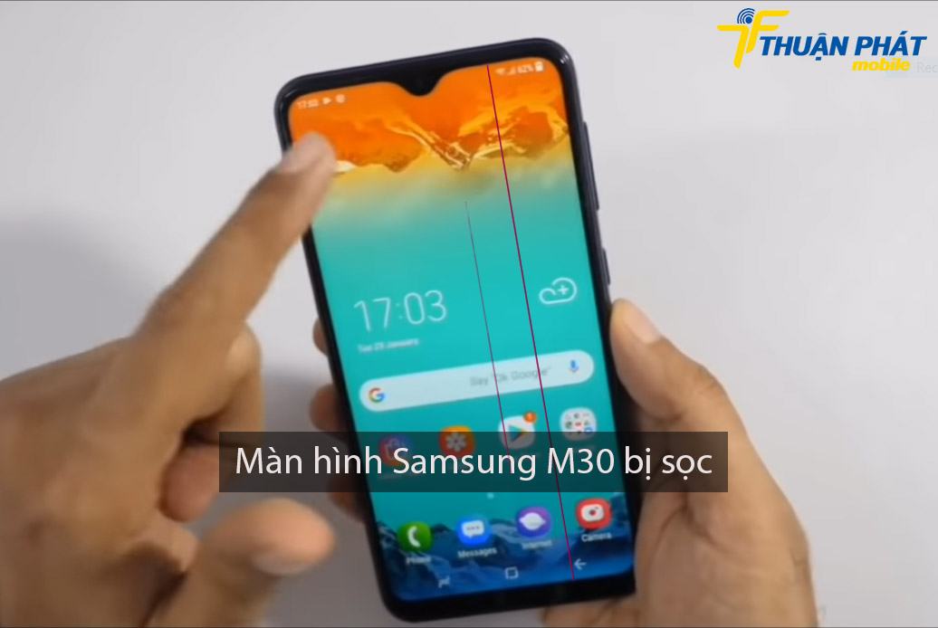 Màn hình Samsung M30 bị sọc
