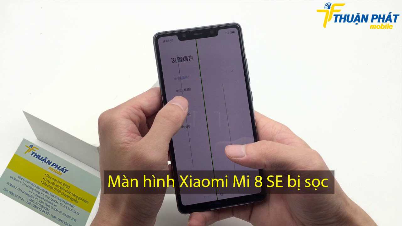 Màn hình Xiaomi Mi 8 SE bị sọc