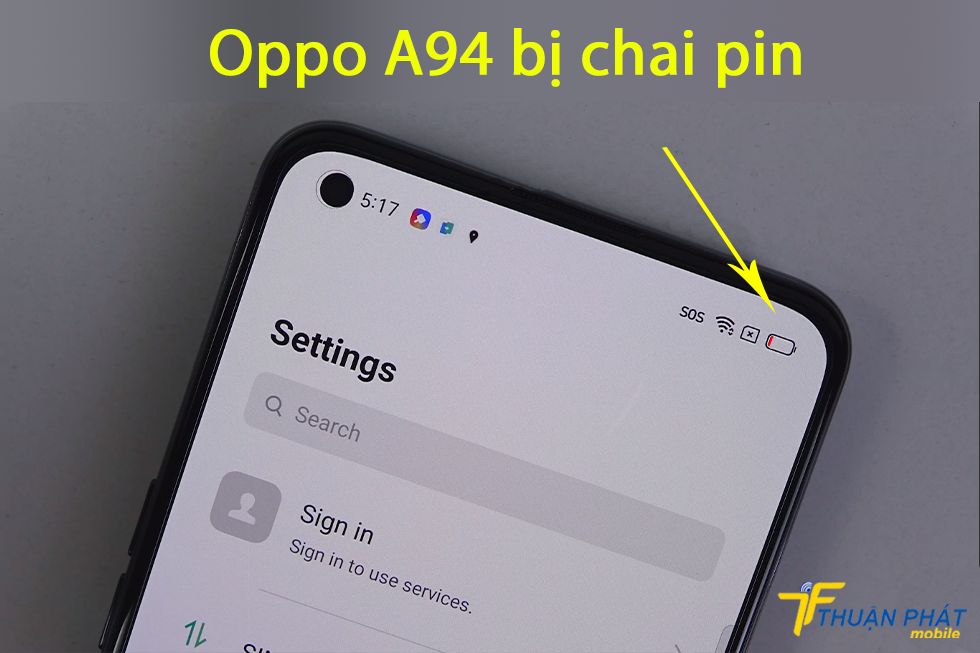 Oppo A94 bị chai pin