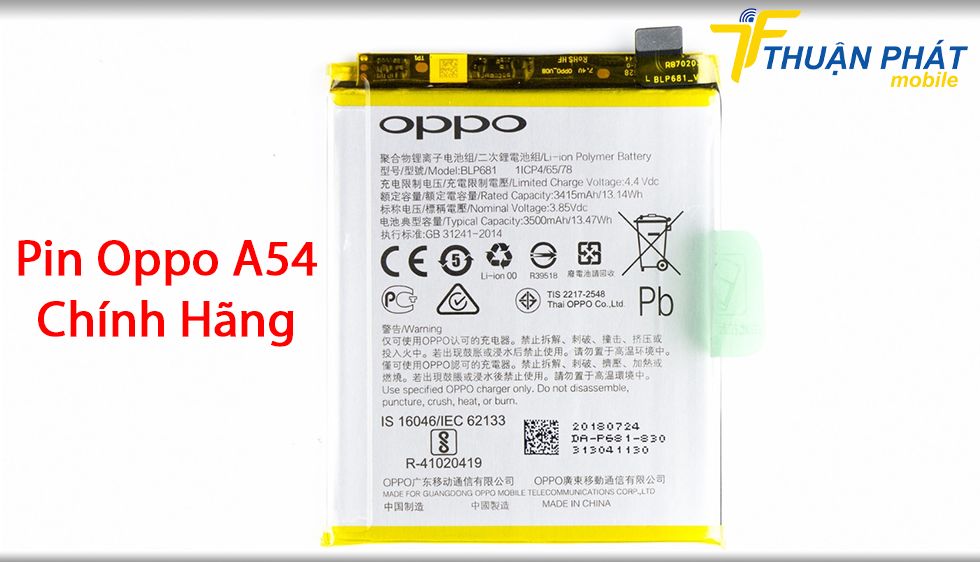 Pin Oppo A54 chính hãng