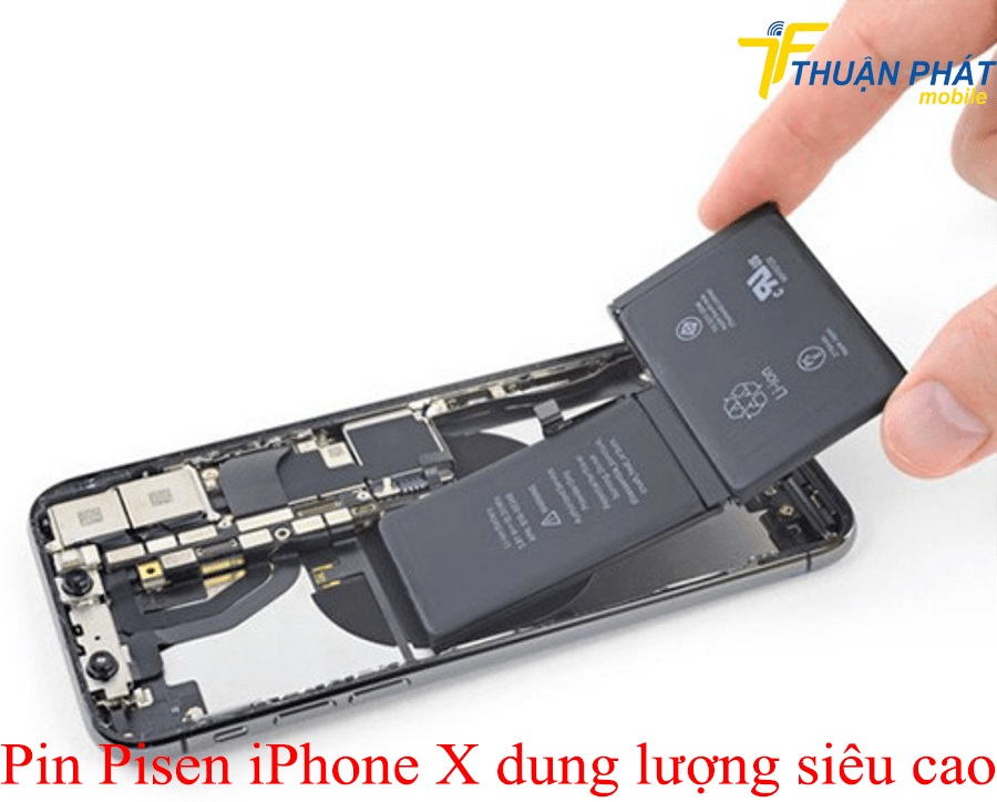 Pin Pisen iPhone X dung lượng siêu cao