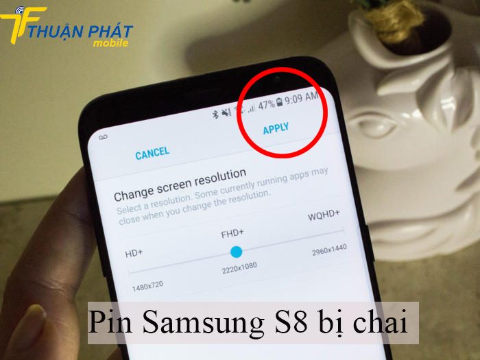 Pin Samsung S8 bị chai