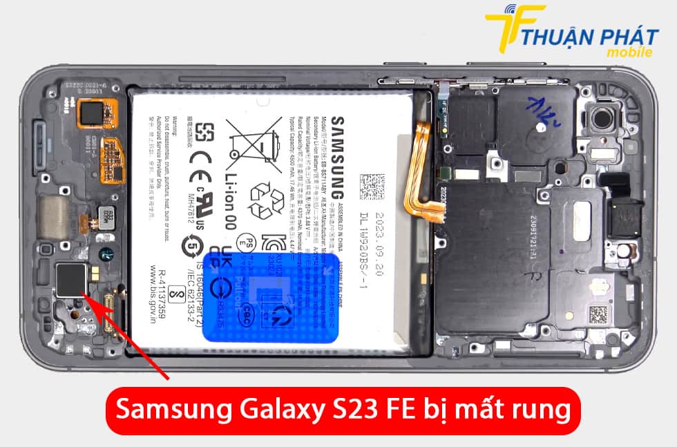 Samsung Galaxy S23 FE bị mất rung