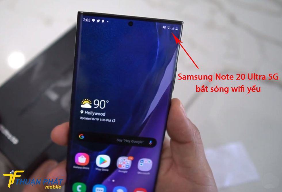 Samsung Note 20 Ultra 5G bắt sóng wifi yếu