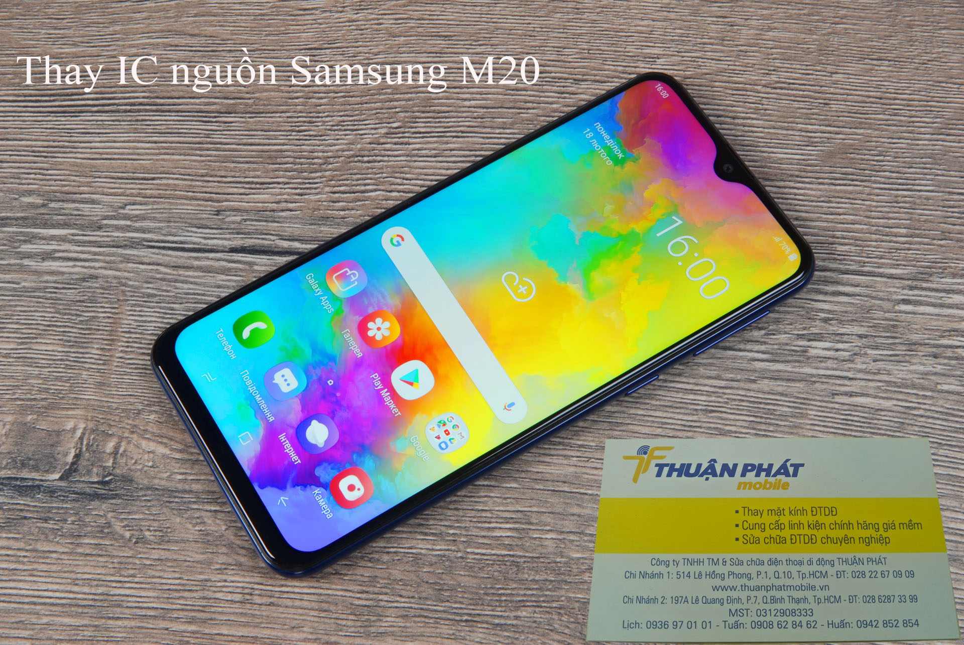 Thay IC nguồn Samsung M20 tại Thuận Phát Mobile