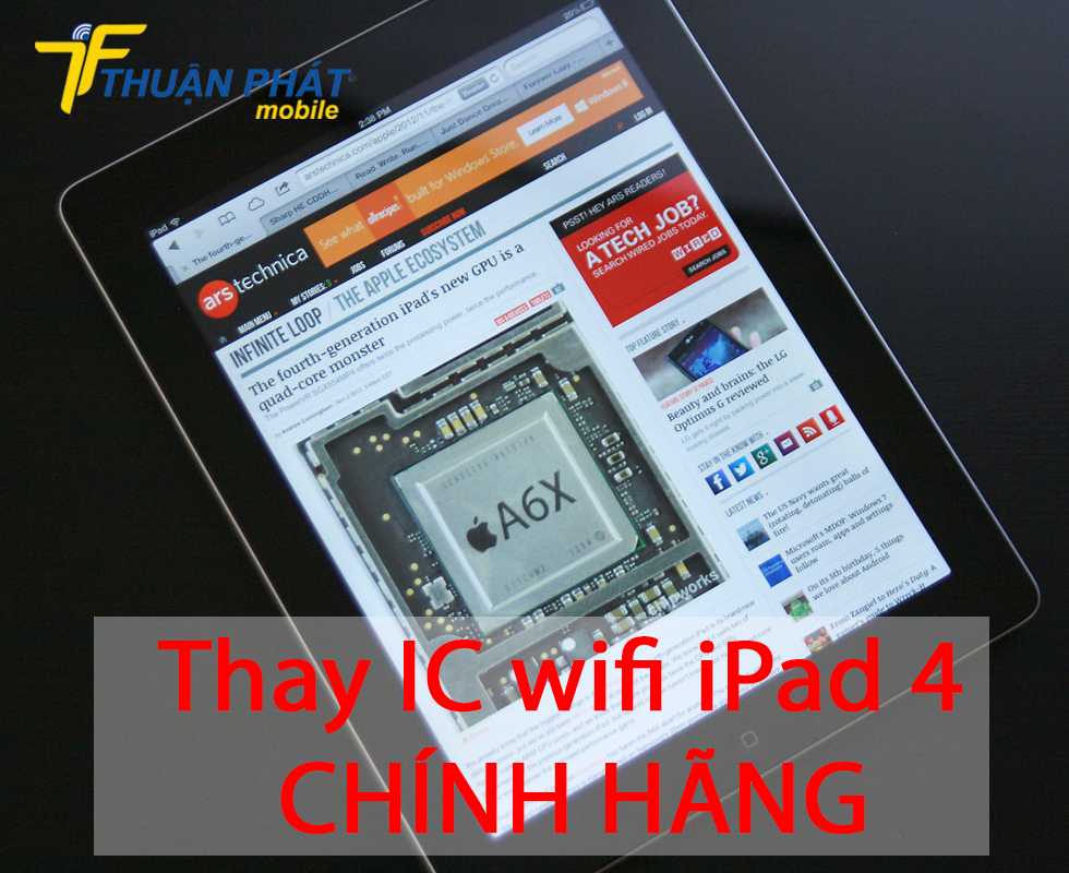 Thay IC wifi iPad 4 chính hãng