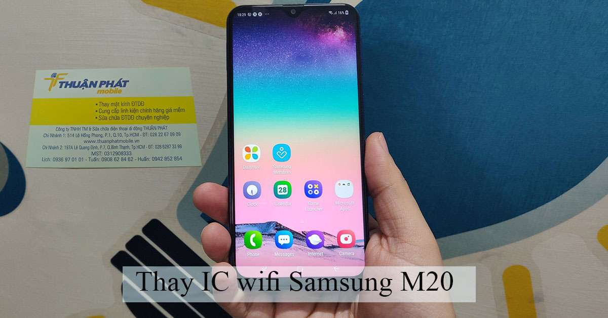 Thay IC wifi Samsung M20 chính hãng tại Thuận Phát Mobile