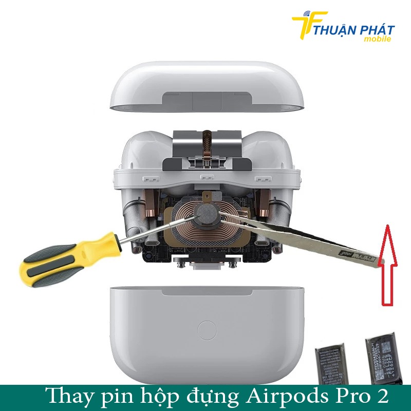 Thay pin hộp đựng Airpods Pro 2