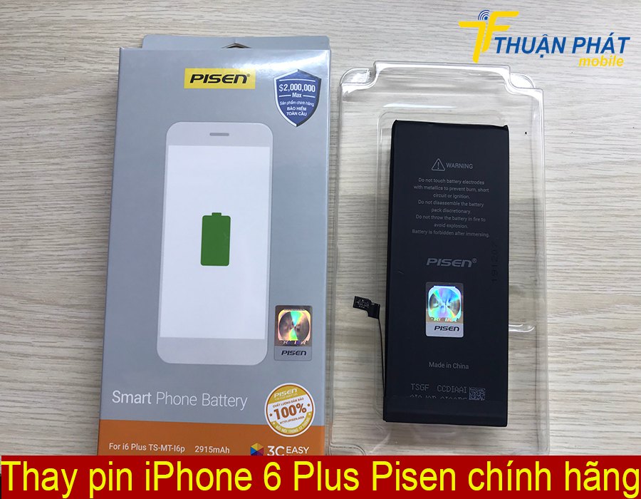 Thay pin iPhone 6 Plus chính hãng Pisen