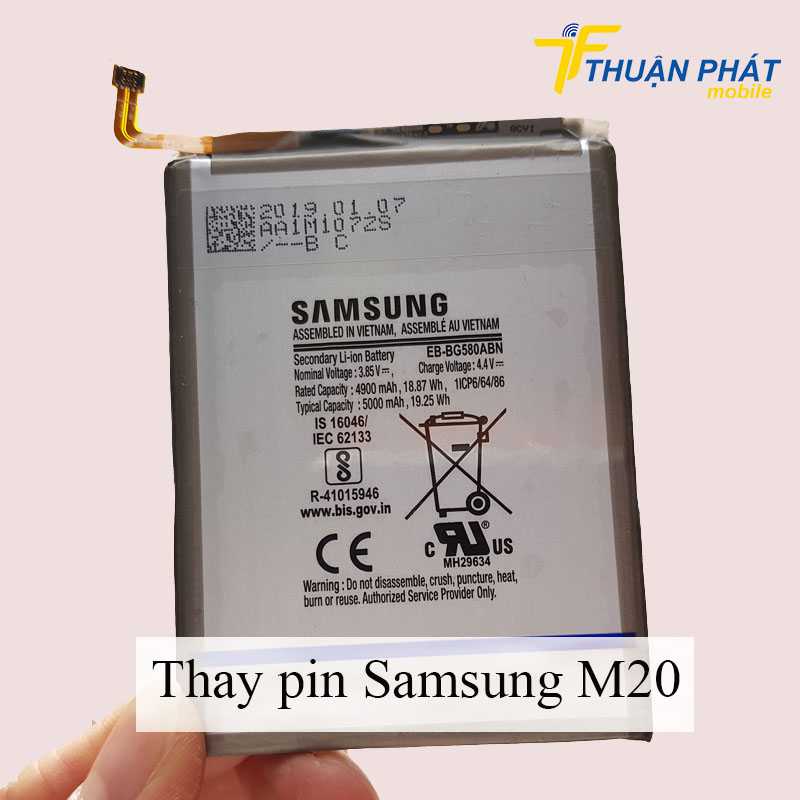 Thay pin Samsung M20 chính hãng