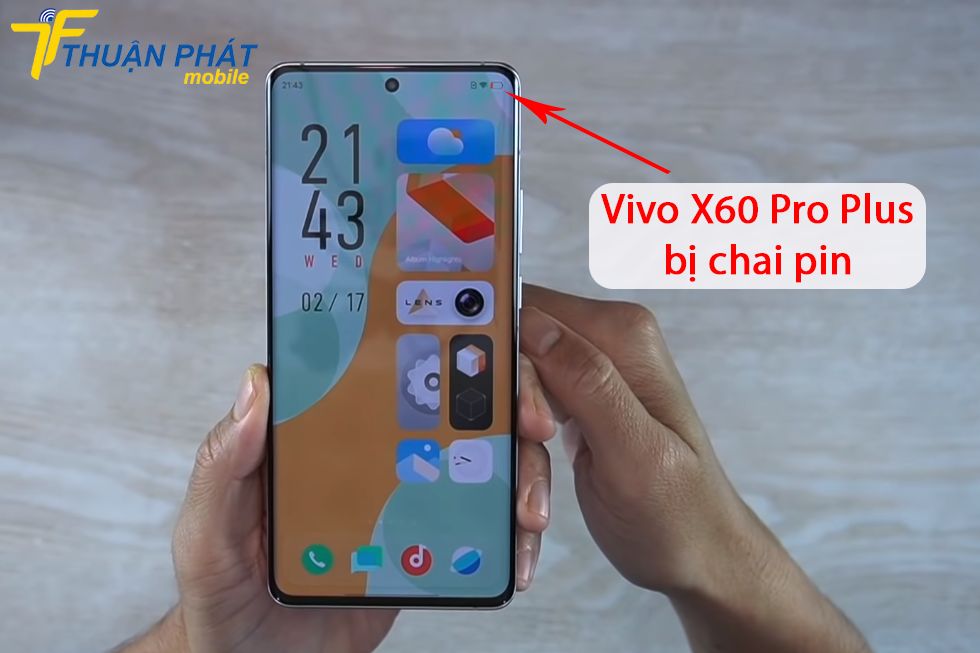 Vivo X60 Pro Plus bị chai pin