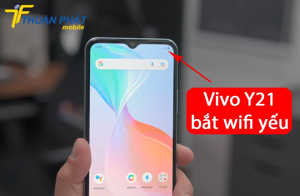 Vivo Y21 bắt wifi yếu