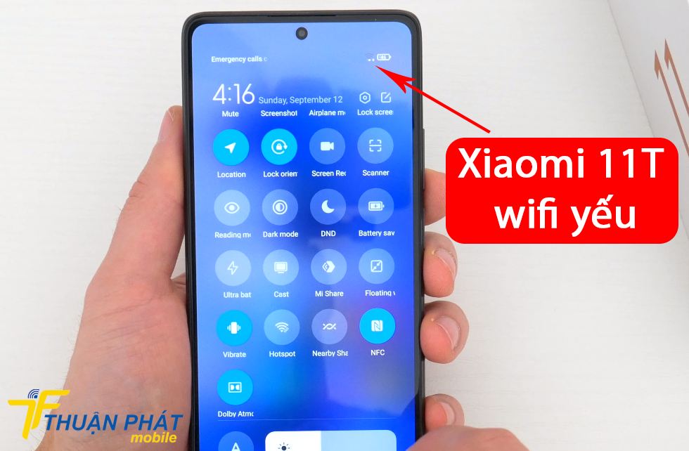 Xiaomi 11T wifi yếu