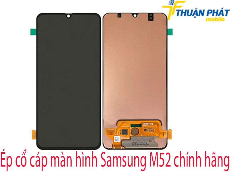 Ép cổ cáp màn hình Samsung M52 tại Thuận Phát Mobile