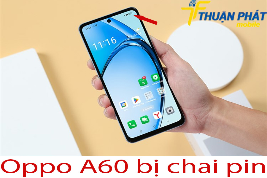 Oppo A60 bị chai pin