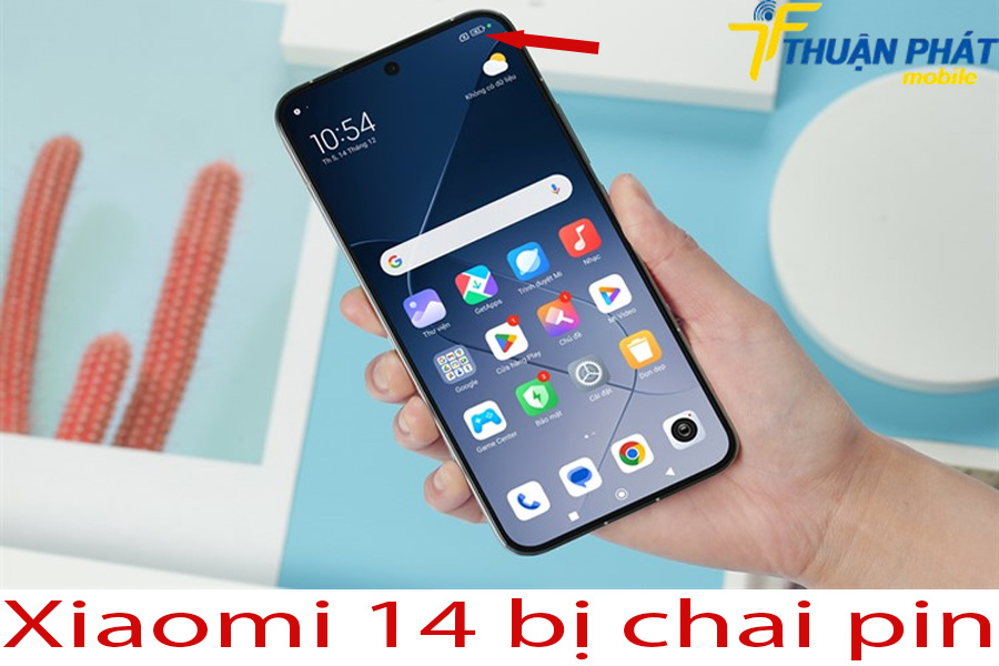 Xiaomi 14 bị chai pin