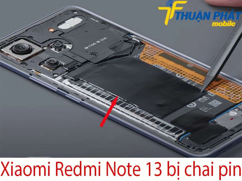 Xiaomi Redmi Note 13 bị chai pin