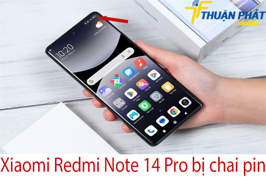 Xiaomi Redmi Note 14 Pro bị chai pin