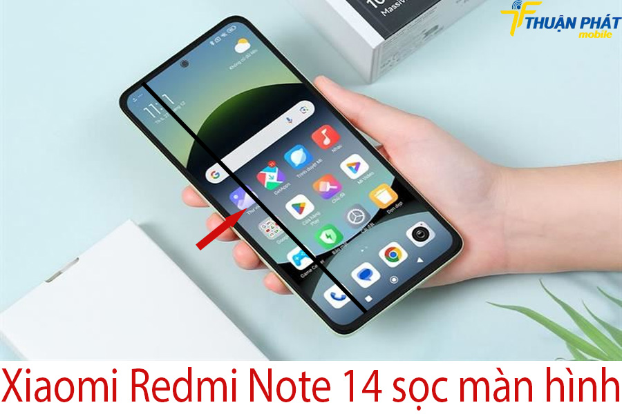 Xiaomi Redmi Note 14 sọc màn hình