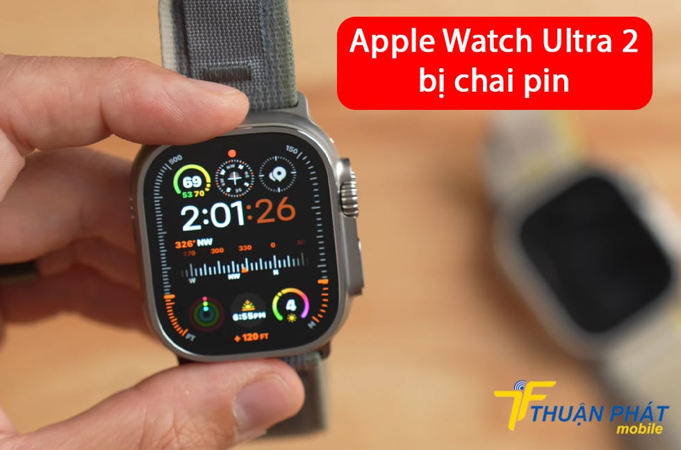 Apple Watch Ultra 2 bị chai pin