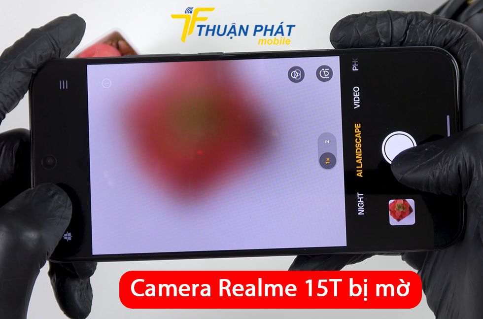 Camera Realme 15T bị mờ