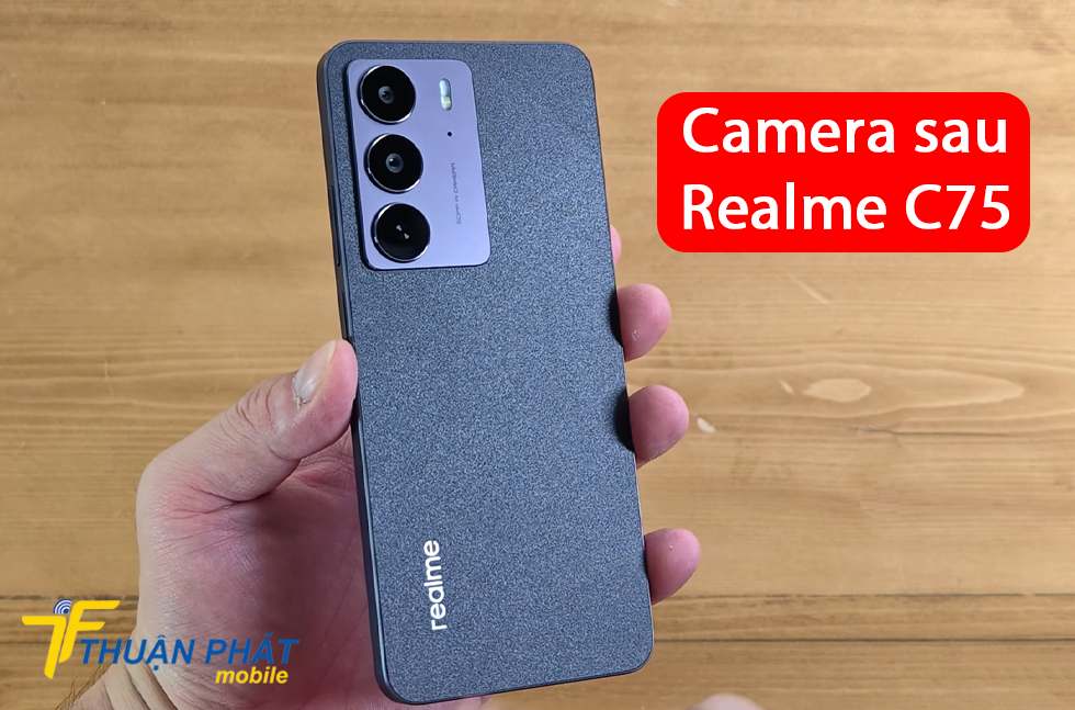 Camera sau Realme C75