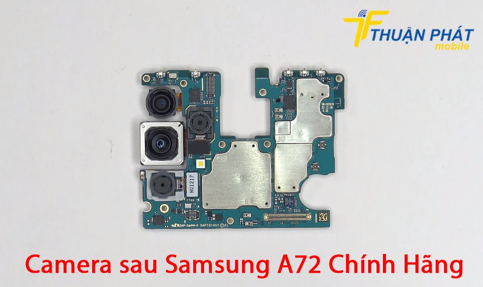 Camera sau Samsung A72 chính hãng