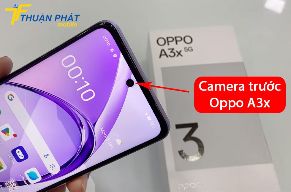 Camera trước Oppo A3x