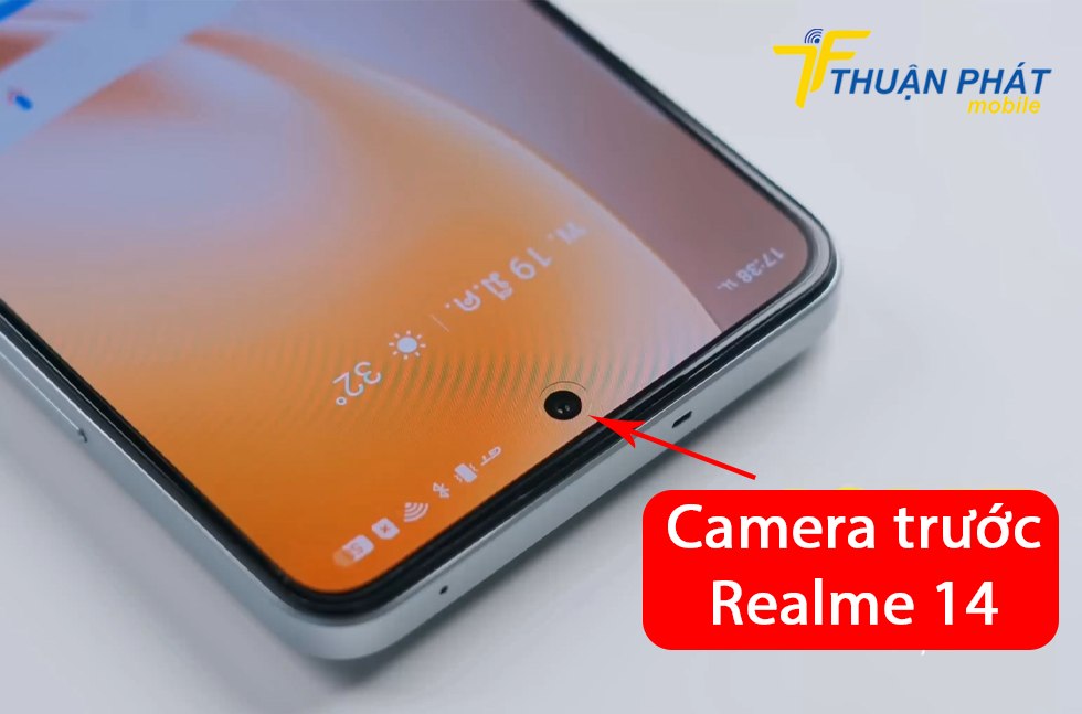 Camera trước Realme 14