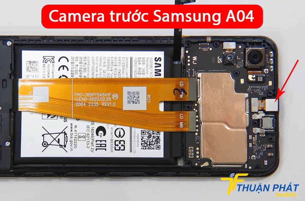 Camera trước Samsung A04