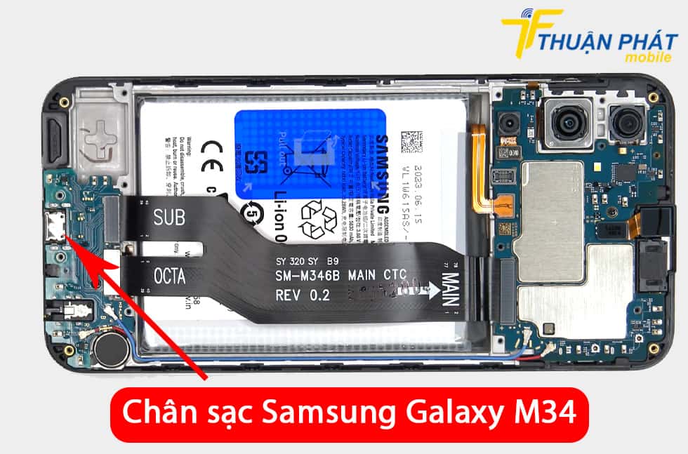 Chân sạc Samsung Galaxy M34