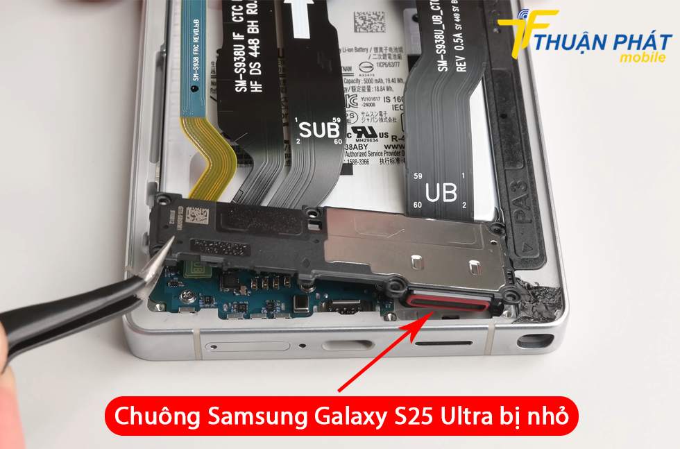 Chuông Samsung Galaxy S25 Ultra bị nhỏ