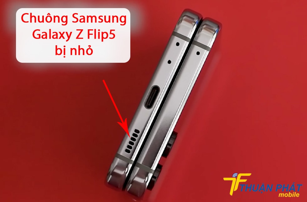 Chuông Samsung Galaxy Z Flip5 bị nhỏ