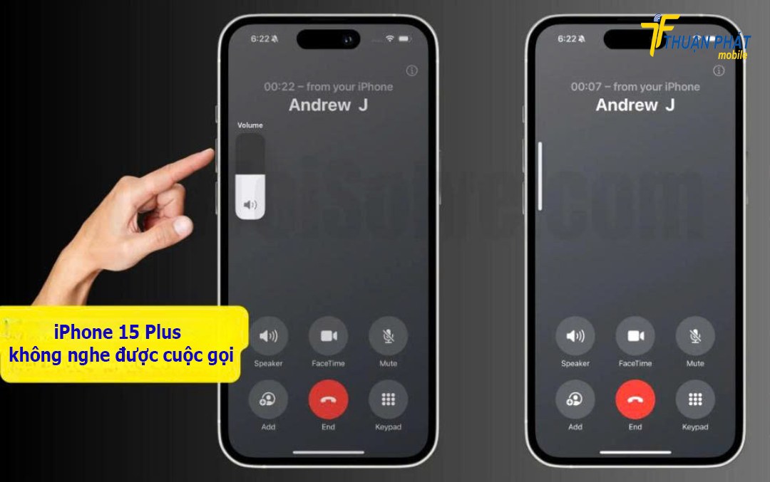 Điện thoại iPhone 15 Plus không nghe được cuộc gọi