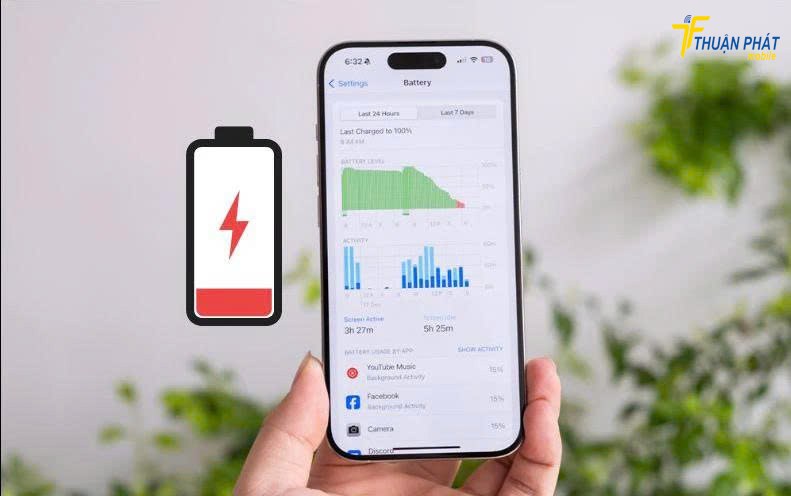 Điện thoại iPhone 15 Pro nhanh hết pin