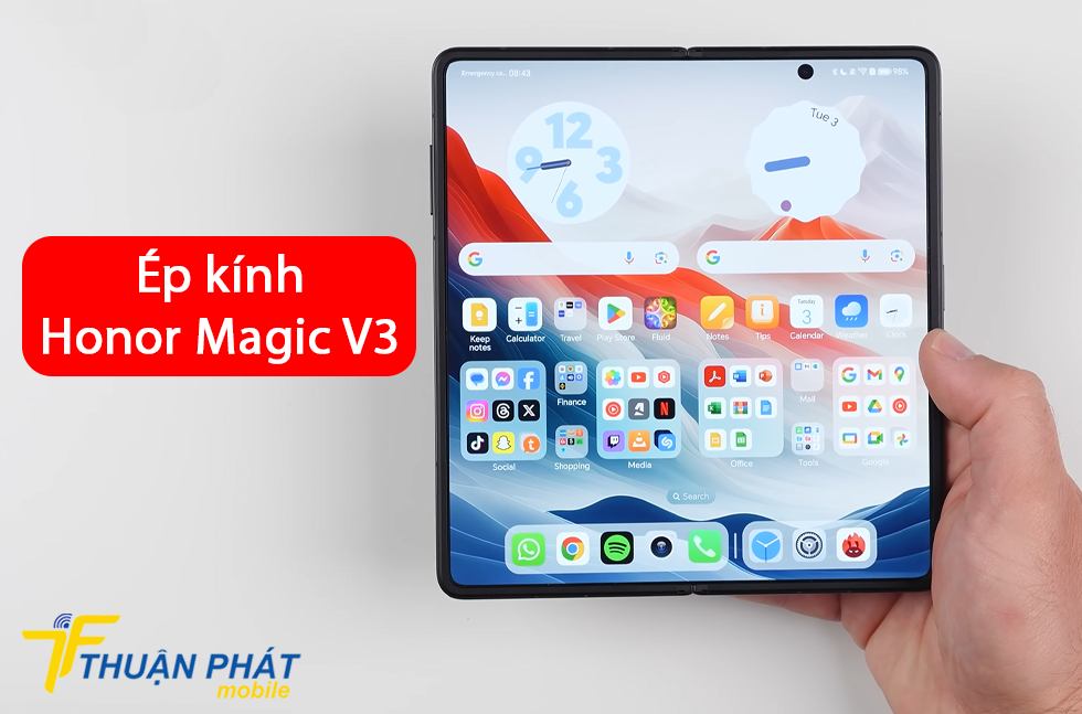 Ép kính Honor Magic V3