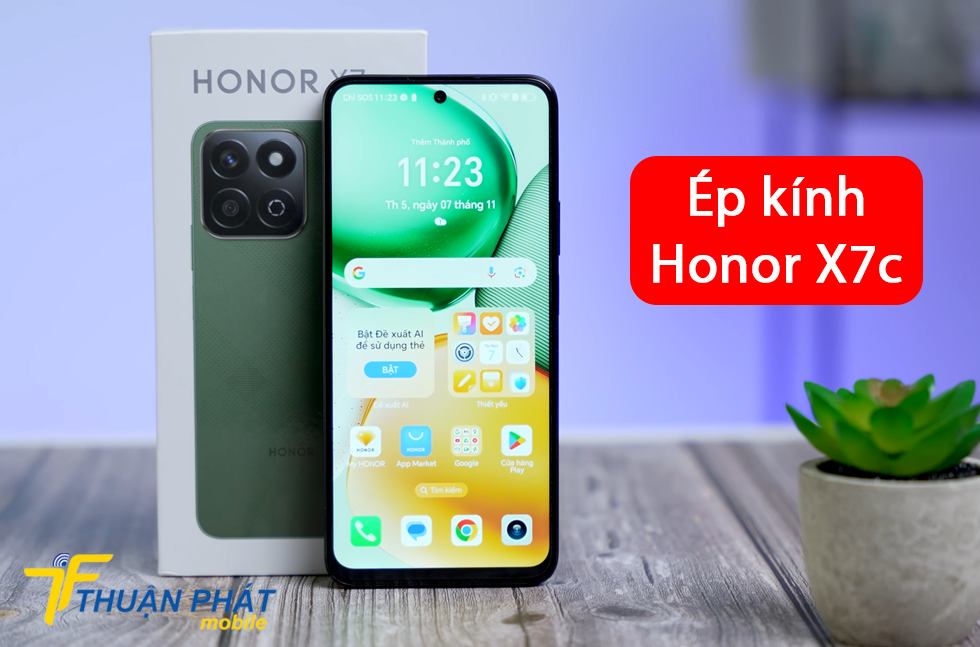 Ép kính Honor X7c