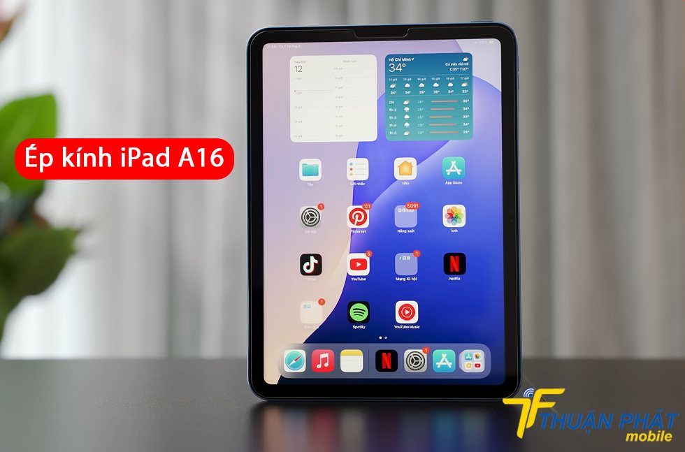 Ép kính iPad A16