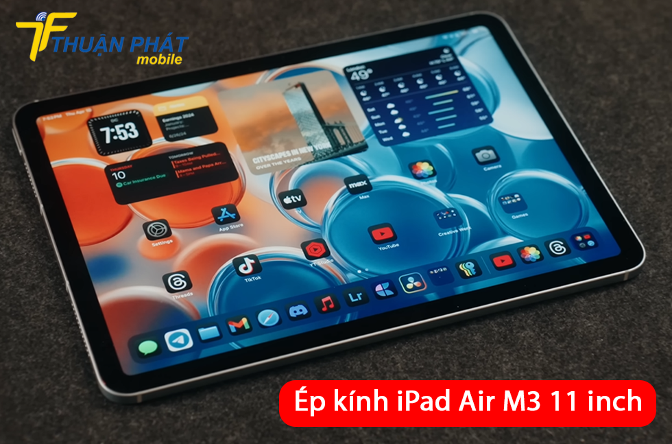 Ép kính iPad Air M3 11 inch