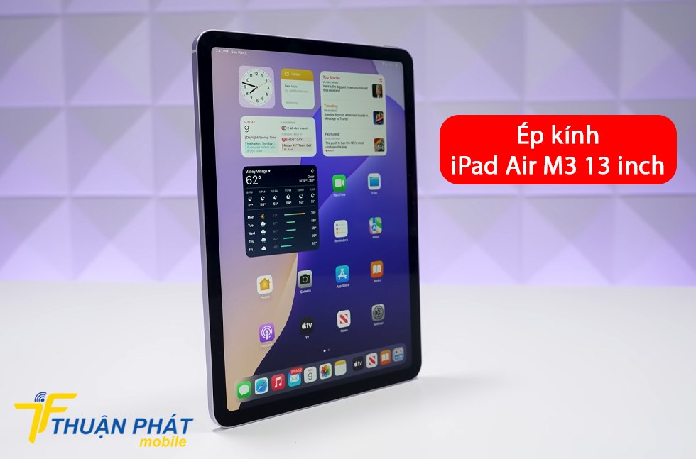 Ép kính iPad Air M3 13 inch
