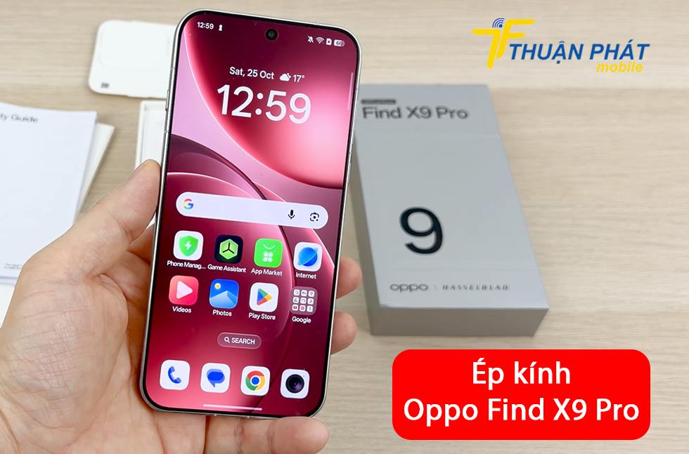 Ép kính Oppo Find X9 Pro