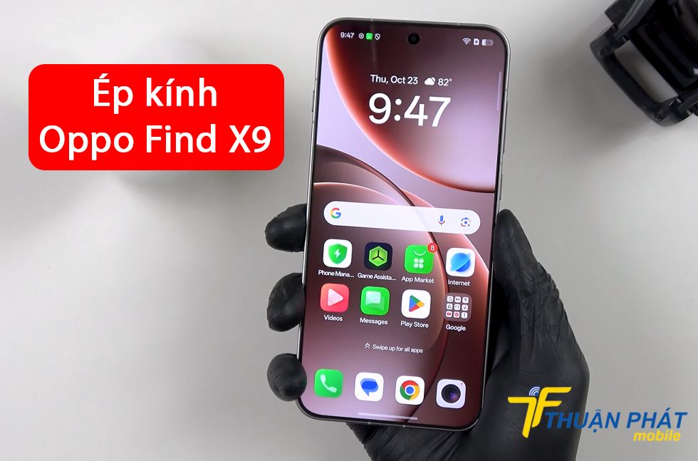 Ép kính Oppo Find X9