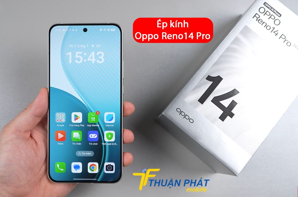 Ép kính Oppo Reno14 Pro