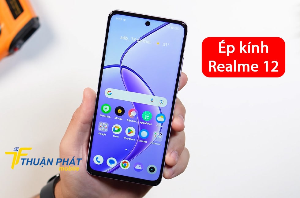 Ép kính Realme 12